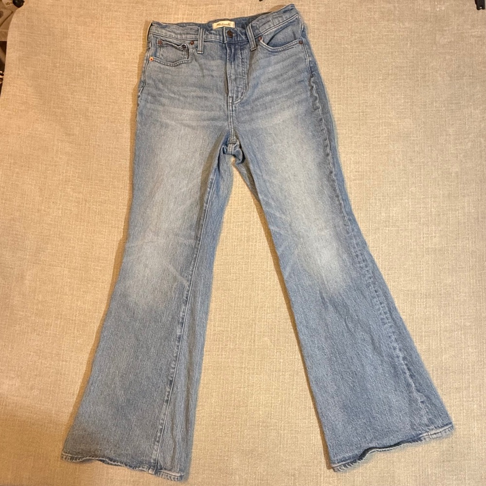Madewell The Perfect Vintage Flare Jean Size 28 Light Wash High Rise Denim Pants